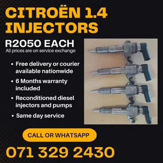 Citroën 1.4 Injectors For Sale With Warranty Included