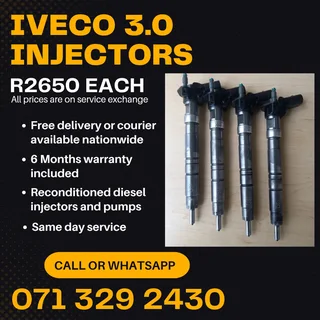 Iveco 3.0 Injectors For Sale With Warranty Included