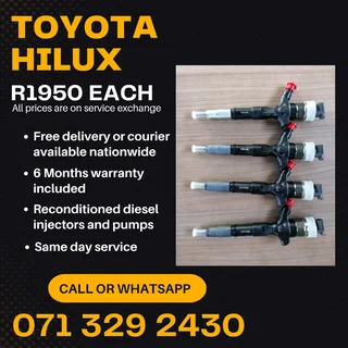 Toyota Hilux Injectors For Sale With Warranty Included