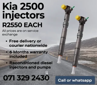 Kia 2500 Injectors For Sale With Warranty Included