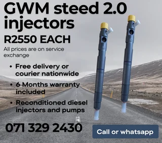 Gwm Steed 2.0 Injectors For Sale With Warranty
