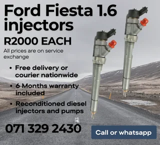 Ford Fiesta 1.6 Injectors For Sale With Warranty