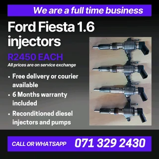 Ford Fiesta 1.6 Injectors For Sale With Warranty Included