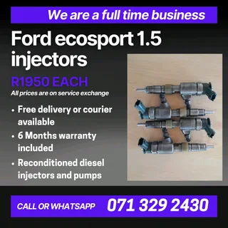 Ford Ecosport 1.5 Injectors For Sale With Warranty