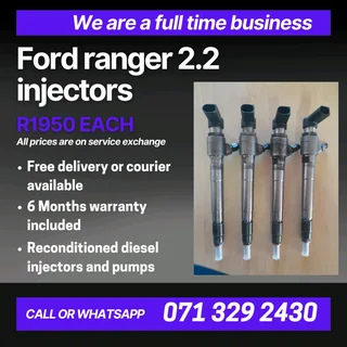 Ford Ranger 2.2 Injectors For Sale With Warranty Included