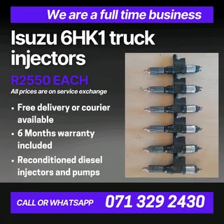 Isuzu 6hk1 Truck Injectors For Sale With Warranty
