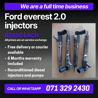 Ford Everest 2.0 Injectors For Sale With Warranty