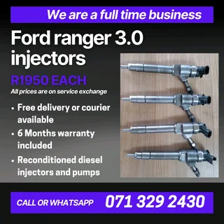 Ford Ranger 3.0 Injectors For Sale With Warranty Included