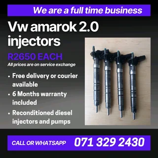 Vw Amarok 2.0 Injectors For Sale With Warranty Included