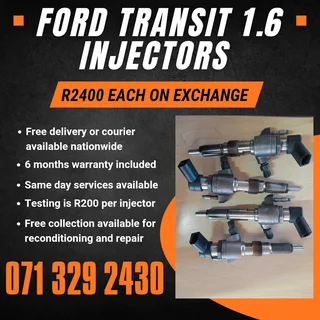 Ford Transit 1.6 Injectors For Sale With Warranty