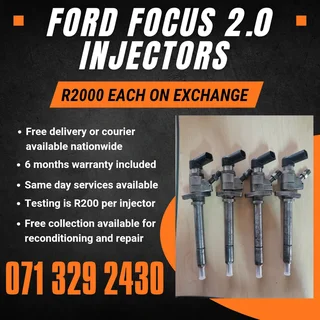 Ford Focus 2.0 Injectors For Sale With Warranty Included