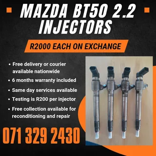 Mazda Bt50 2.2 Injectors For Sale With Warranty Included