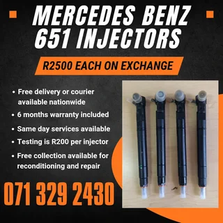 Mercedes Benz 651 Injectors For Sale With Warranty