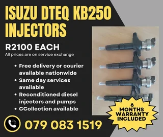 Isuzu Dteq Kb250 Injectors For Sale With Warranty