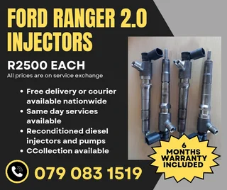 Ford Ranger 2.0 Injectors For Sale With Warranty