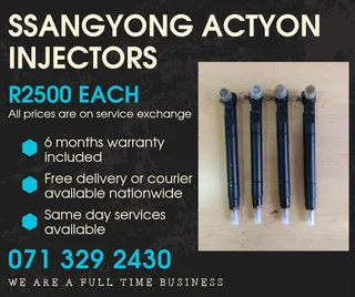 Ssangyong Actyon 2.0 Injectors For Sale With Warranty