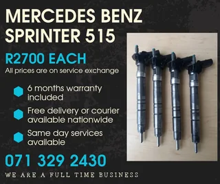 Mercedes Benz Sprinter 515 Injectors For Sale With Warranty