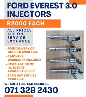 Ford Everest 3.0 Injectors For Sale With