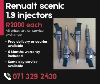 Renualt Scenic 1.9 Injectors For Sale With Warranty