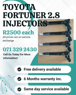Toyota Fortuner 2.8 Injectors For Sale With Warranty