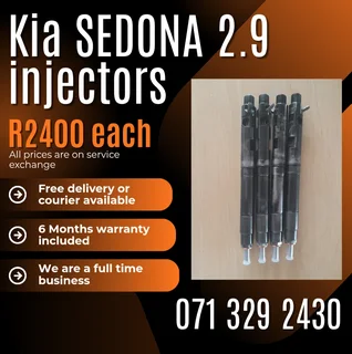 Kia Sedona 2.9 Injectors For Sale With Warranty Included