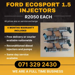 Ford Ecosport 1.5 Injectors For Sale With Warranty Included
