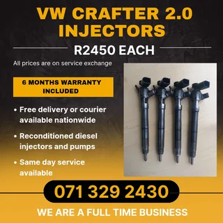 Vw Crafter 2.0 Injectors For Sale With Warranty