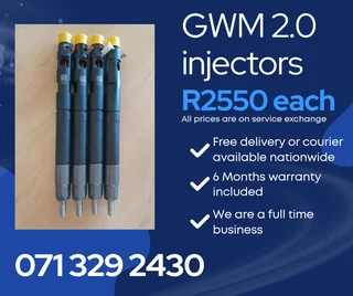 Gwm 2.0 Injectors For Sale With Warranty Included
