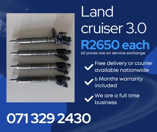 Land Cruiser 3.0 Injectors For Sale With Warranty
