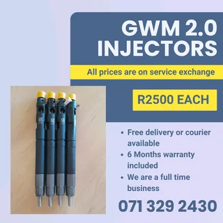 Gwm 2.0 Injectors For Sale With Warranty Included
