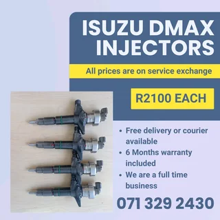 Isuzu Dmax Injectors For Sale With Warranty Included In
