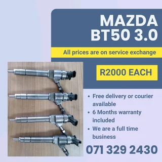 Mazda Bt50 3.0 Injectors For Sale With Warranty Included
