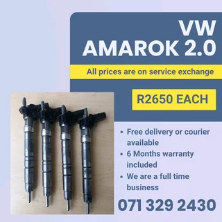 Vw Amarok 2.0 Injectors For Sale With Warranty Included