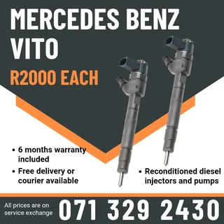 Mercedes Benz Vito Injectors For Sale With Warranty Included