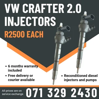 Vw Crafter 2.0 Injectors For Sale With Warranty