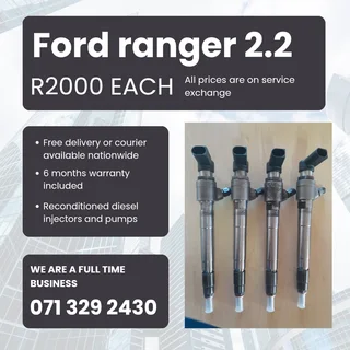 Ford Ranger 2.2 Injectors For Sale With Warranty Included