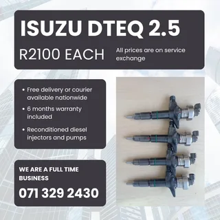 Isuzu Dteq 2.5 Injectors For Sale With Warranty