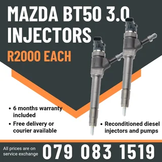 Mazda Bt50 3.0 Injectors For Sale With Warranty