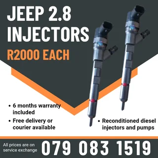 Jeep 2.8 Injectors For Sale With Warranty Included