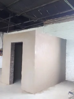 Brick laying and plaster