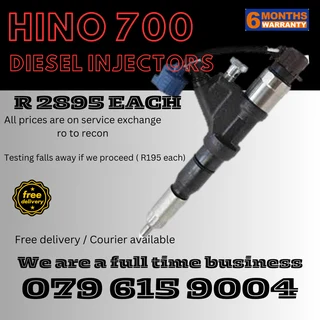 Hino 700 Diesel Injectors for sale on service exchange or to recon
