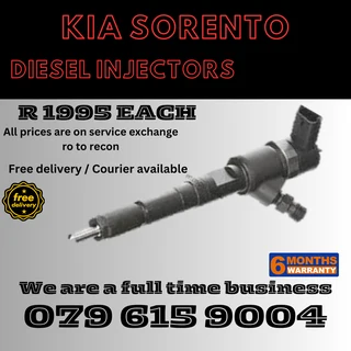 Kia Sorento Diesel Injectors for sale on service exchange or to recon