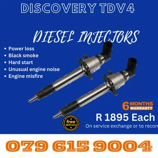 Discovery TDV4 Diesel Injectors for sale on service exchange or to recon