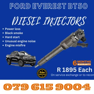 Ford Everest BT50 Diesel Injectors for sale on service exchange or to recon