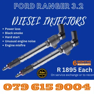 Ford Ranger 2.2 Diesel Injectors for sale on service exchange or to recon