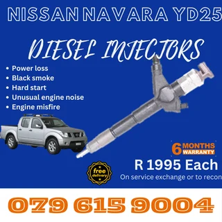 Nissan Navara YD25 Diesel Injectors for sale on service exchange or to recon