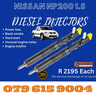 Nissan NP200 1.5 Diesel Injectors for sale on service exchange or to recon