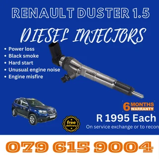 Renault Duster 1.5 Diesel Injectors for sale on service exchange or to recon