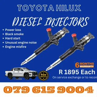 Toyota Hilux Diesel Injectors for sale on service exchange or to recon