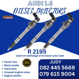 Audi 1.6 Diesel Injectors for sale on service exchange or to recon